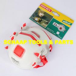 Stofmasker FFP3 V met ademventiel bescherming tegen toxische stoffen per 2 verpakt | 4842